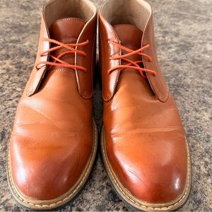 Bruno Marc Men's Brown Leather Chukka Boots